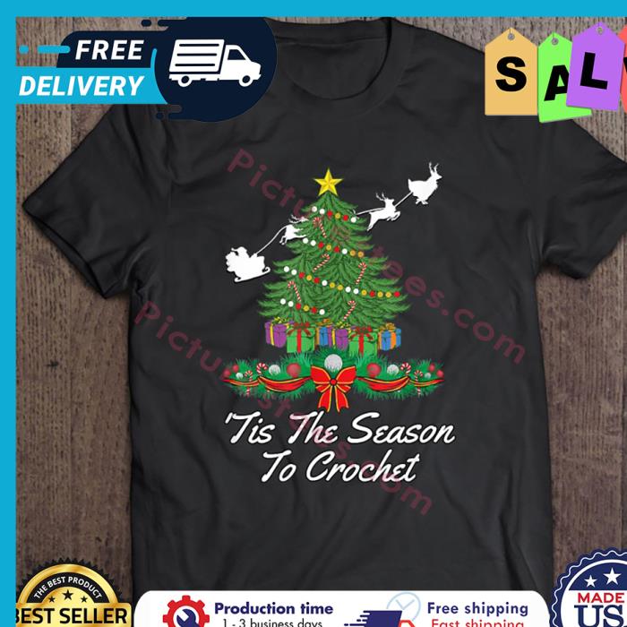 Tis The Season To Crochet Christmas tree shirt