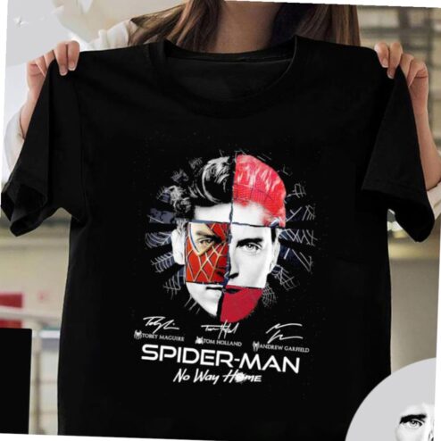 Tobey maguire tom holland andrew garfield spiderman-man no way home t T-shirt