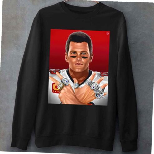 Tom Brady 7 Rings Super Bowl Tampa Bay Buccaneers T-shirt