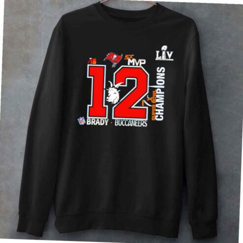 Tom Brady Mvp 12 Super Bowl Champions T-shirt