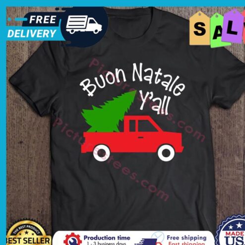 Truck buon natale yall christmas shirt