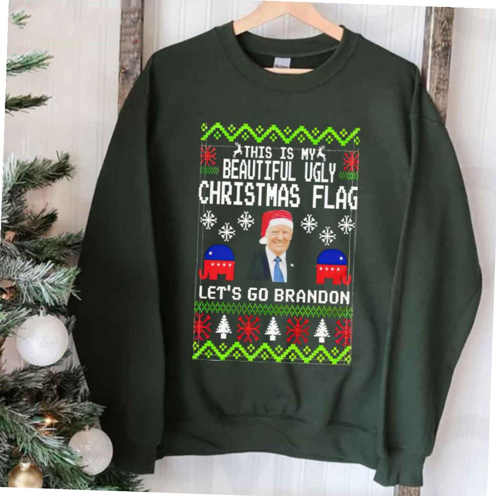 Trump Let’s Go Brandon Beautiful Ugly X-mas T-shirt