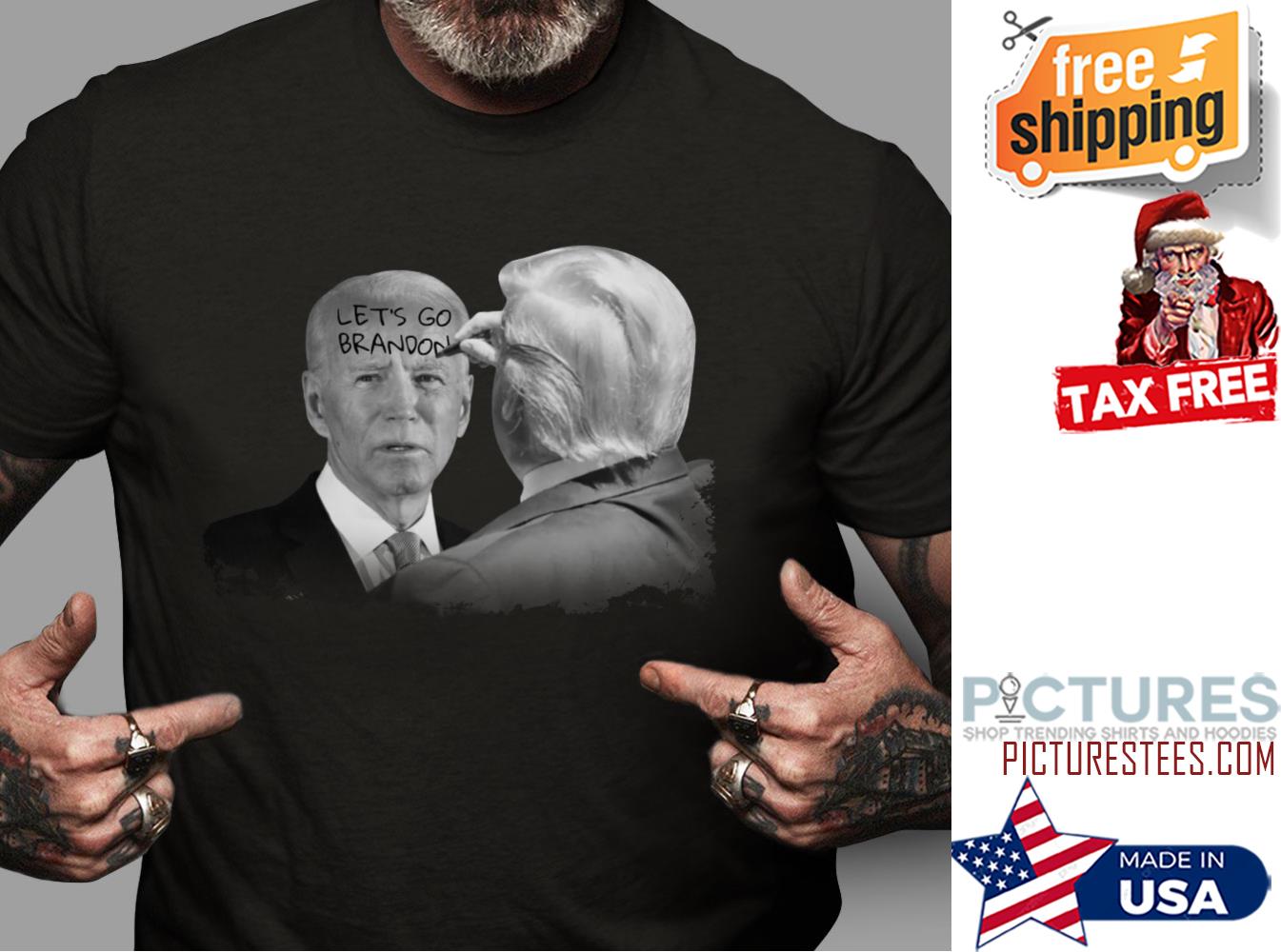 FREE shipping Donald Trump slap Joe Biden let's go brandon shirt, Unisex tee,  hoodie, sweater, v-neck and tank top