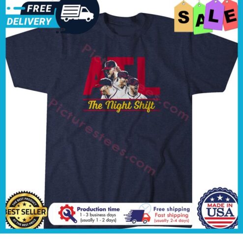 Tyler Matzek A.J. Minter Luke Jackson and Will Smith AFL the night shft shirt