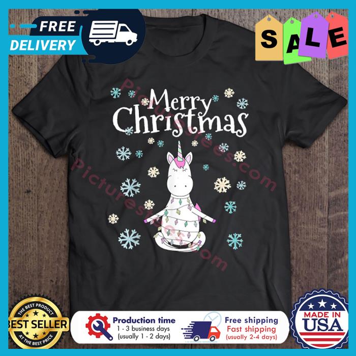 Unicorn Light Merry Christmas shirt