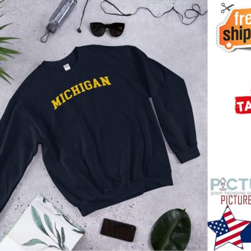 University Of Michigan USA College Penn State Classic Crewneck Shirt