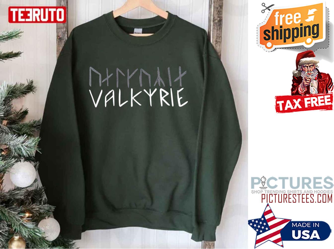 Valkyrie Viking Futhark Norse Mythology Shieldmaiden Sweatshirt