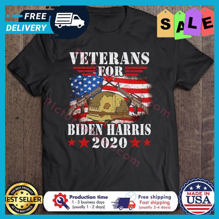 Veterans for Biden Harris 2020 american flag shirt
