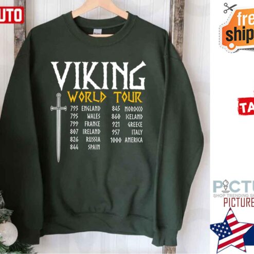 Viking World Tour Funny Norse Mythology Shirt