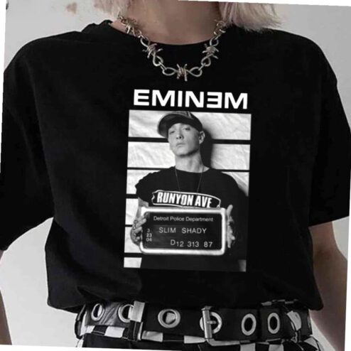 Vintage Eminem Mugshot Bloody Horror T-shirt