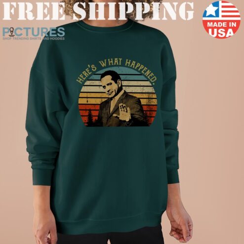 Vintage Here’s What Happened Monk TV Show Sweater
