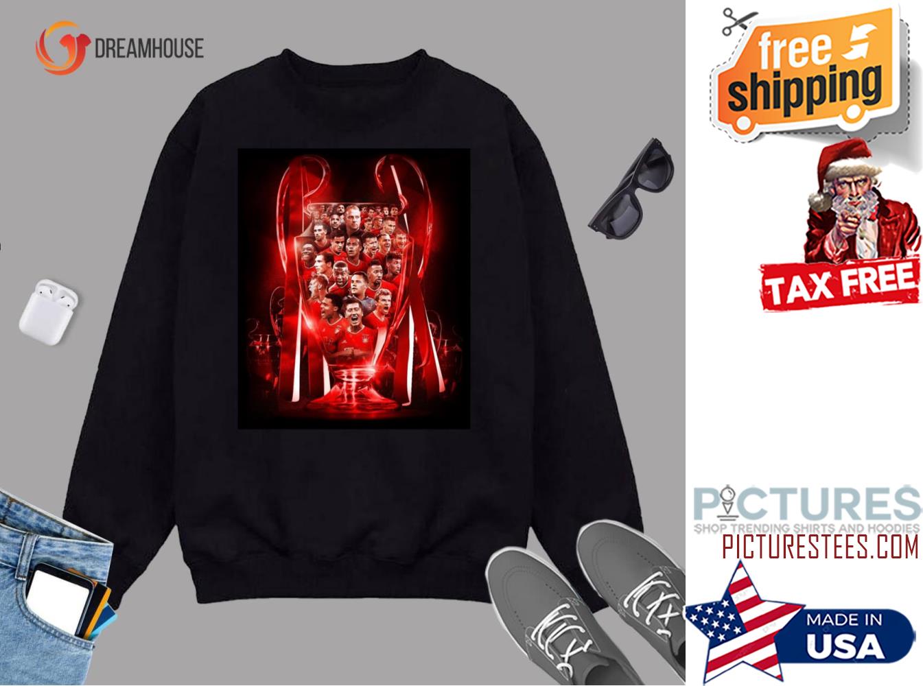 Wallpaper Lewandowski and Squad Art Sweater