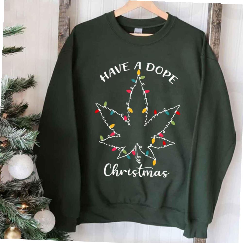 Weed X-mas Lights Have A Dope X-mas T-shirt