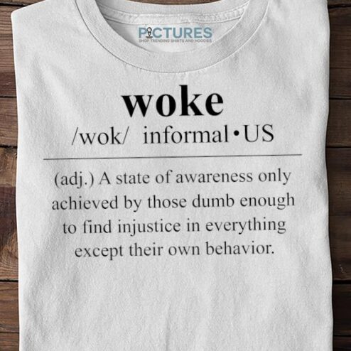 Woke Informal A State Of Awareness Only Achieved By Those Dumb Enough Sweater