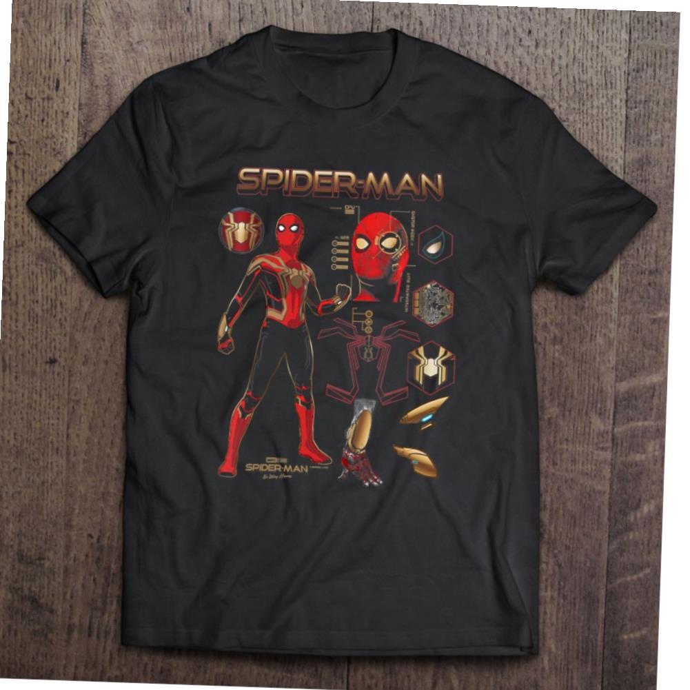 Womens Marvel Spider Man No Way Home Spidey Schematic T-shirt