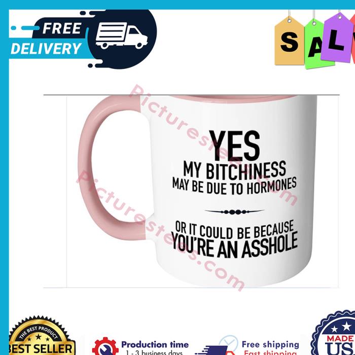 Yes my bitchiness may be due to hormones or it could be because youre an asshole mug
