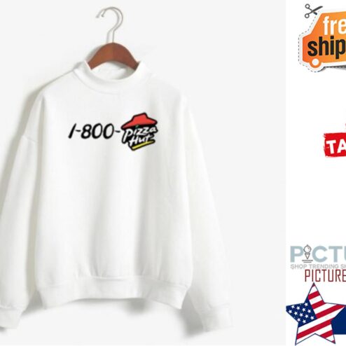 1 800 pizza hut white shirt