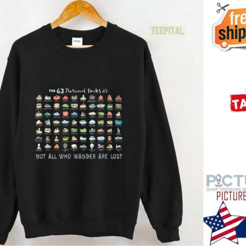 63 US National Parks USA Road Trip Sweater
