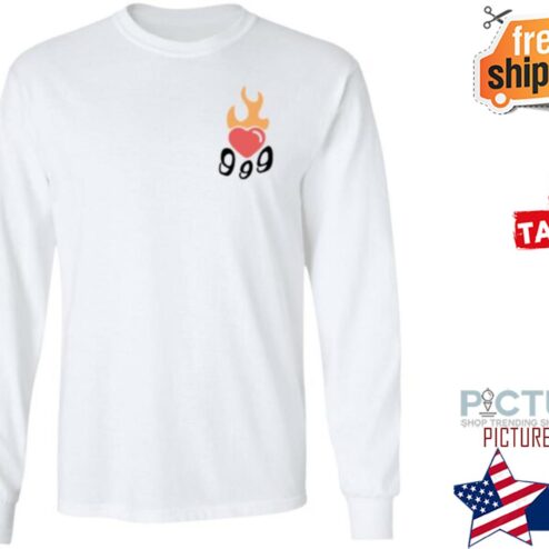 999 Club Store Juice Wrld Death 999 Burning Hearts Shirt