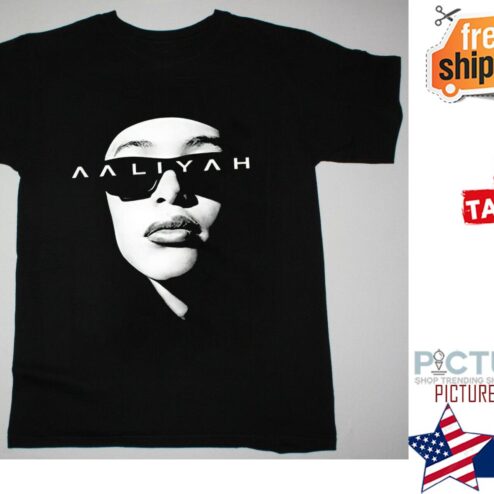 Aaliyah Vintage Graphic Singer Pop Side Eye Shirt