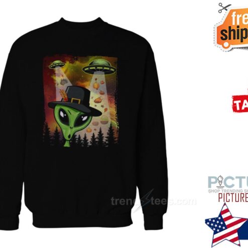 Alien UFO Invasion Of Thanksgiving YAll Shirt