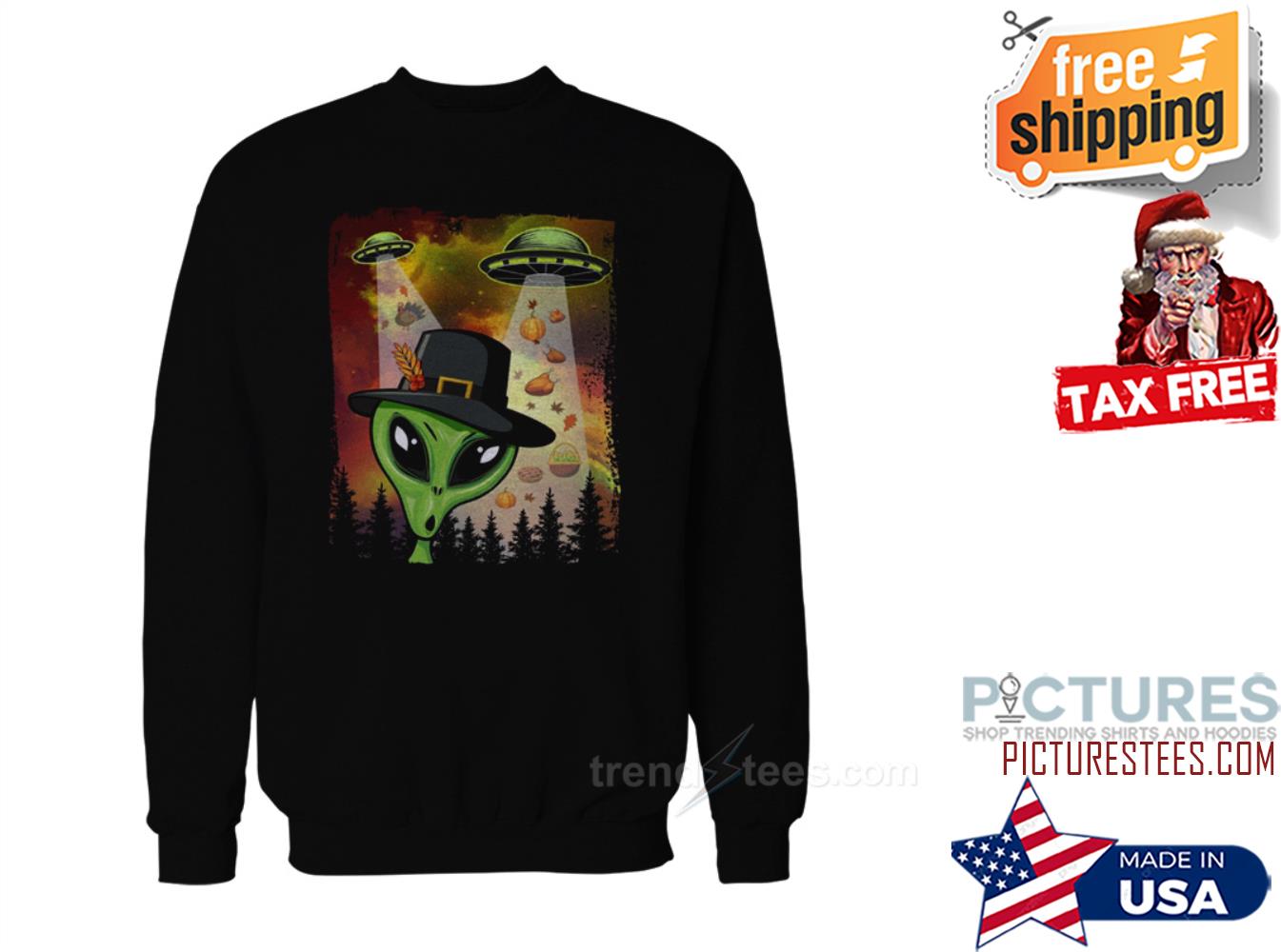 Alien UFO Invasion Of Thanksgiving YAll Sweatshirt