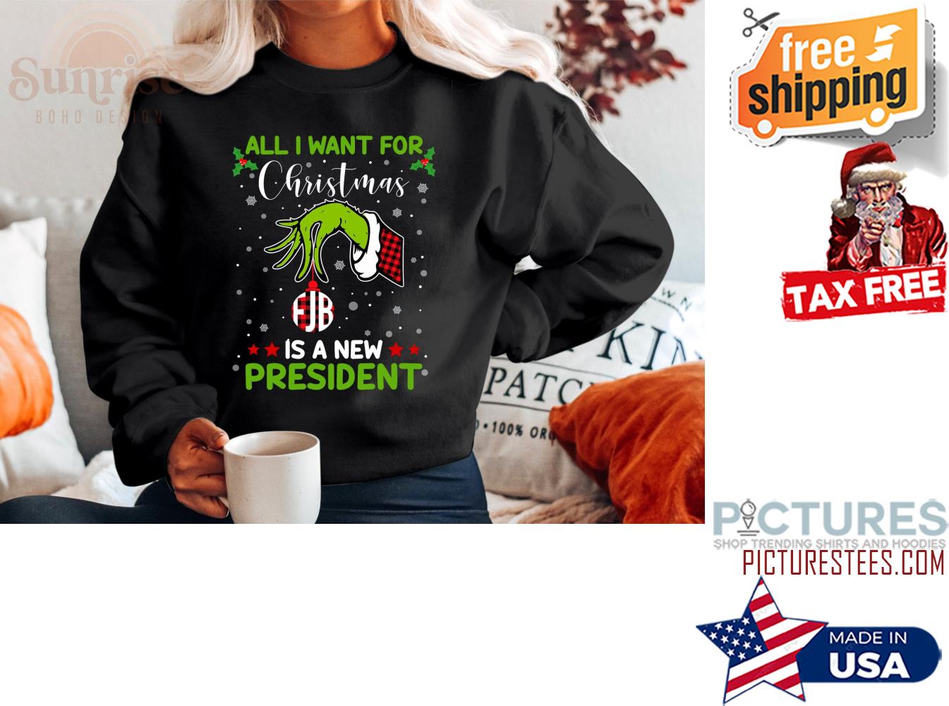 All I Want For Christmas Is A New President Sweatshirt