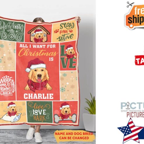 ALL I WANT PERSONALIZED CUSTOM FLEECE BLANKET