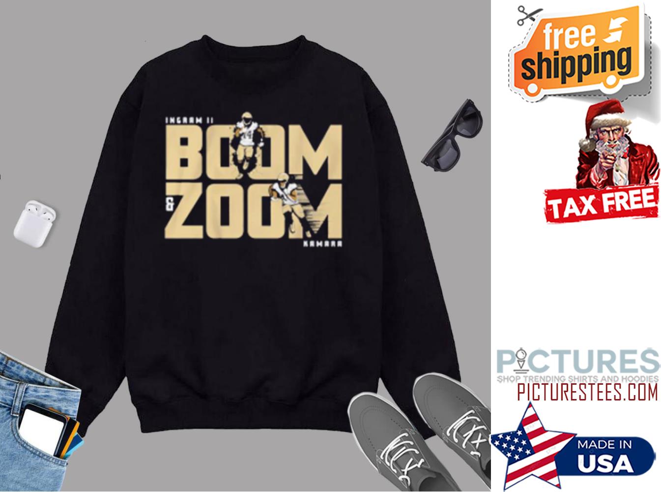 Alvin Kamara And Mark Ingram Ii Boom And Zoom Sweater