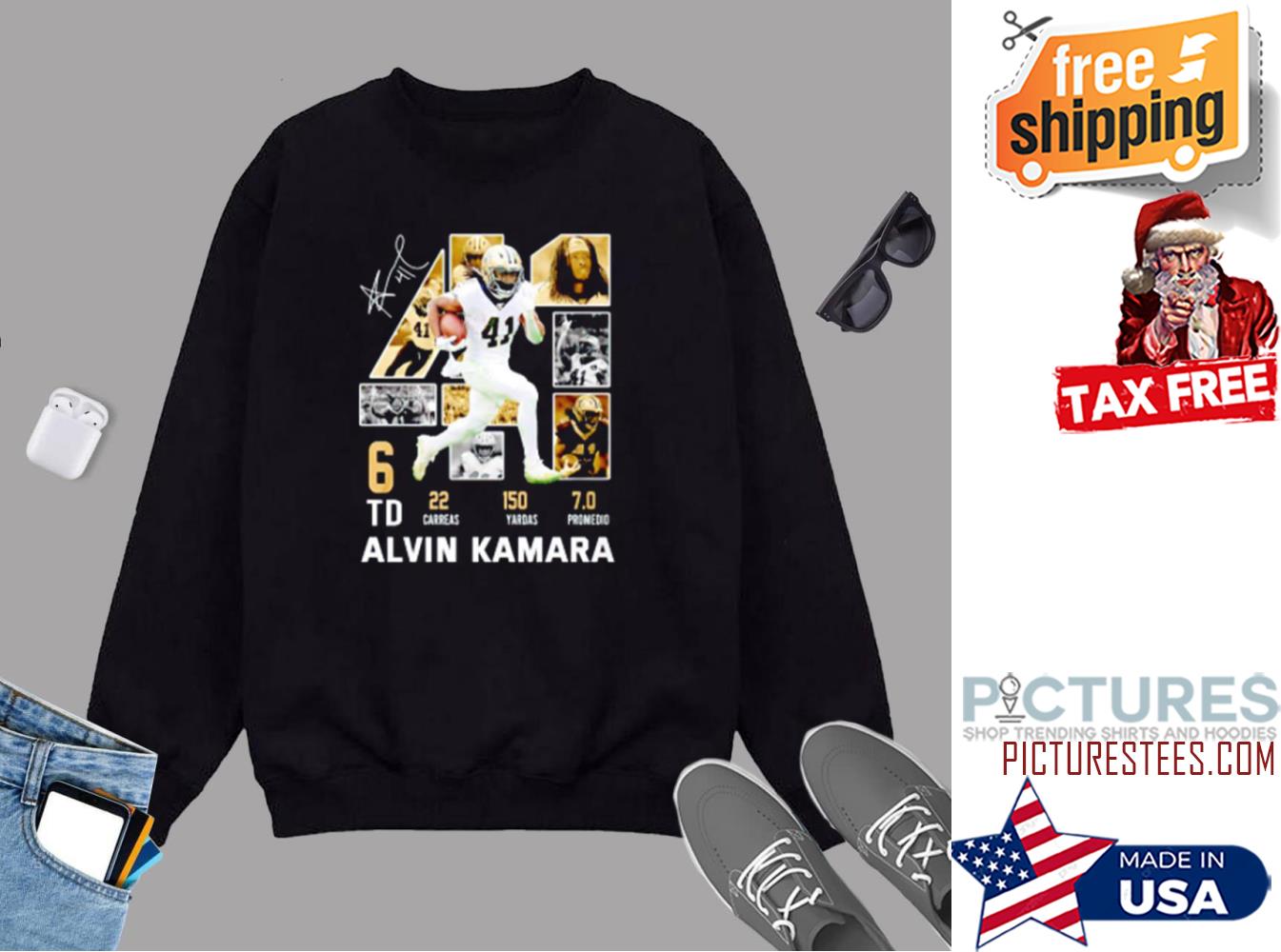 Alvin Kamara New Orleans Saints 6 Touchdowns Sweater