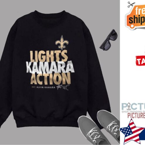Alvin Kamara New Orleans Saints Lights Kamara Action Sweater