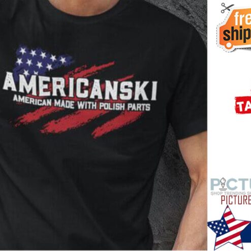 Amerikanski american made with polish parts shirt