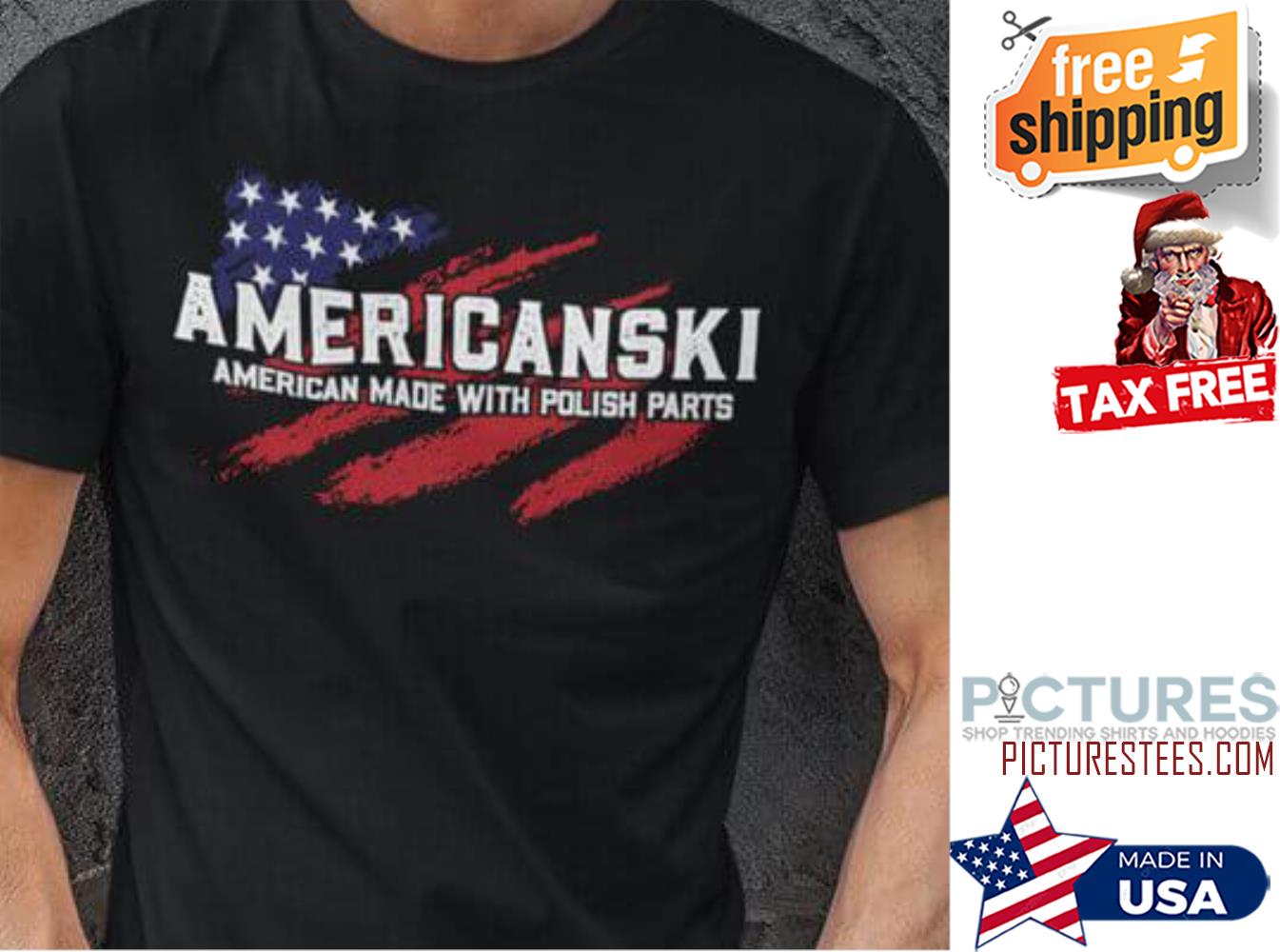 Amerikanski american made with polish parts shirt