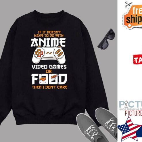 Anime Video Games Food Sushi Gaming Otaku Gift Anime Shirt