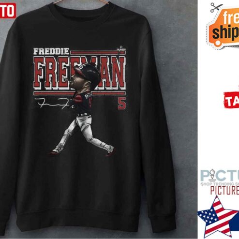 Atlanta Baseball Freddie Freeman Cartoon Sweater