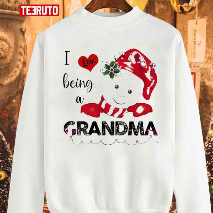I Love Being A Grandma Family Christmas Shirt