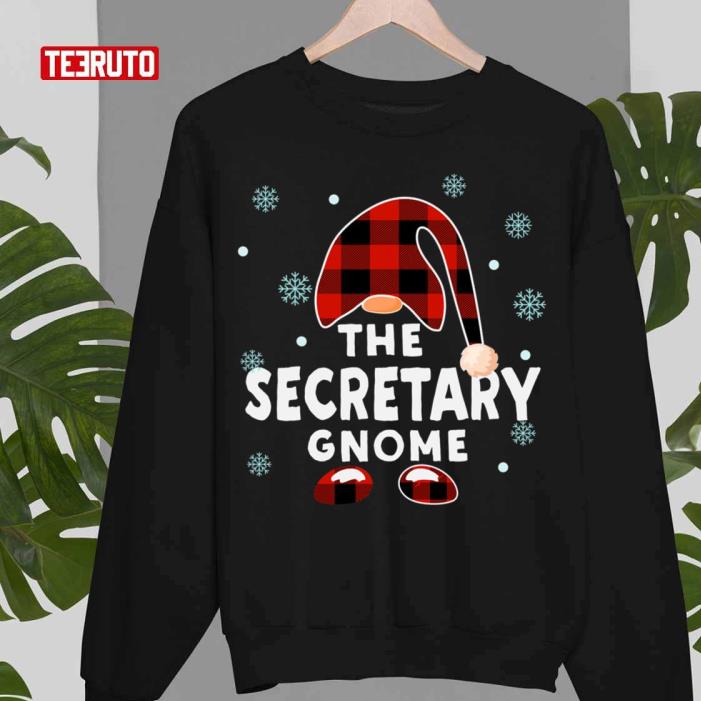 The Secretary Gnome Funny Matching Pajama Group Christmas Shirt