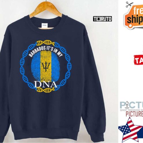 Barbados Its In My Dna Barbadian Flag Shirt