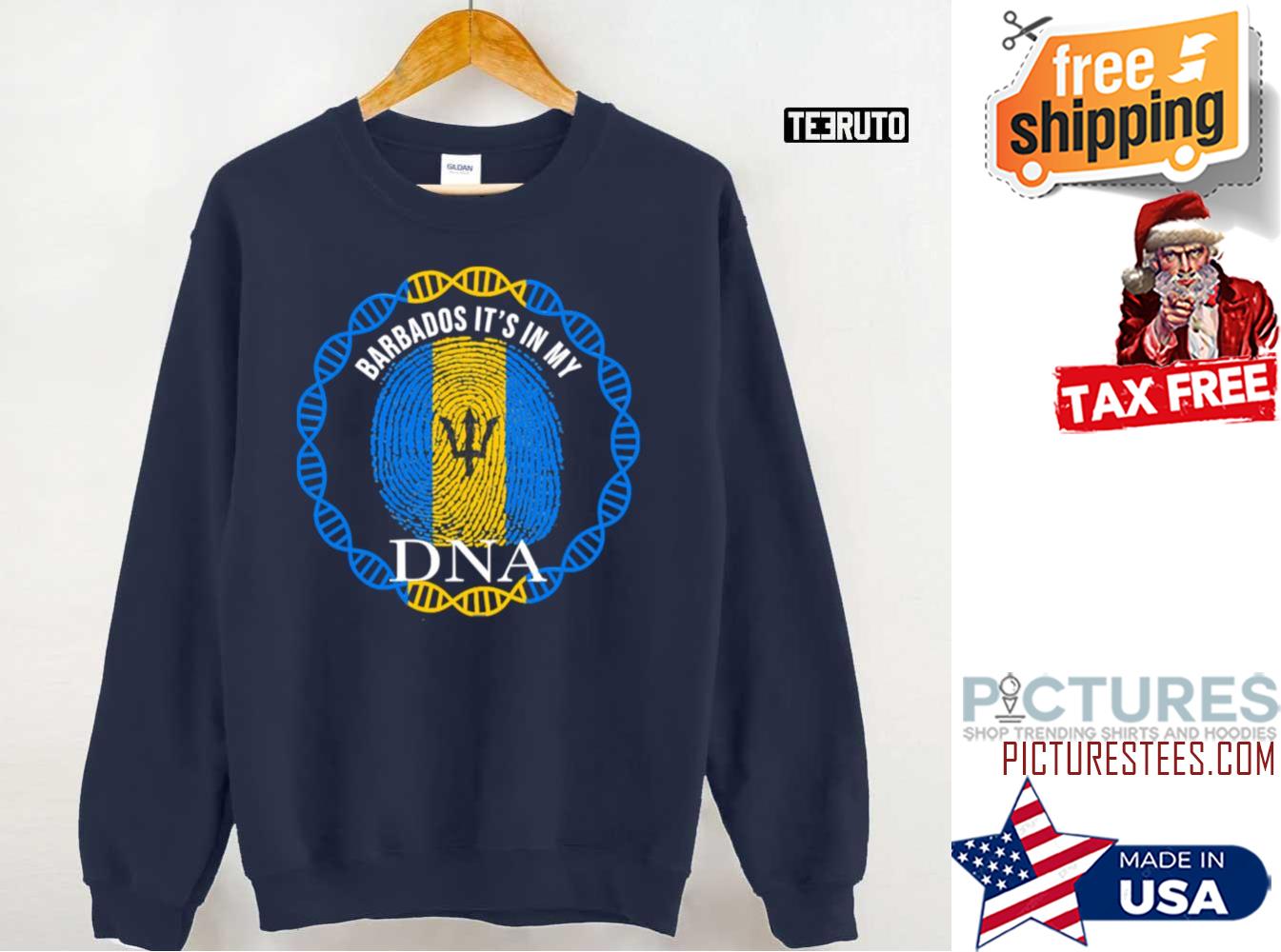 Barbados Its In My Dna Barbadian Flag Sweatshirt