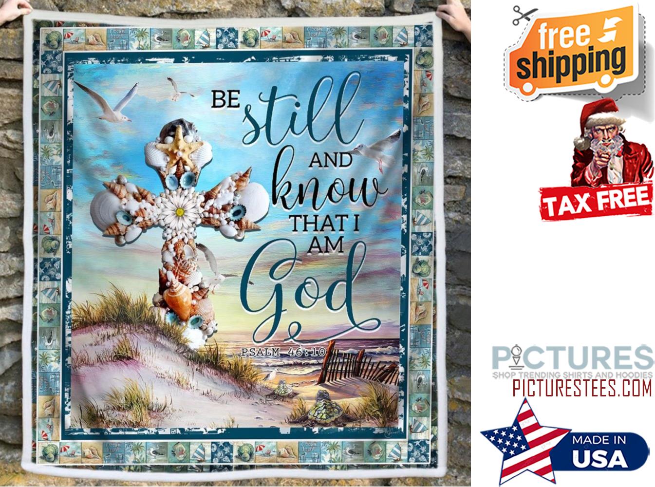 Be Still And Knowhat I Am God Beach Sofahrow Blanket