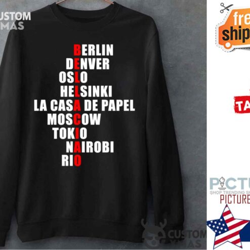 Bella Ciao Characters Name Money Heist Sweater