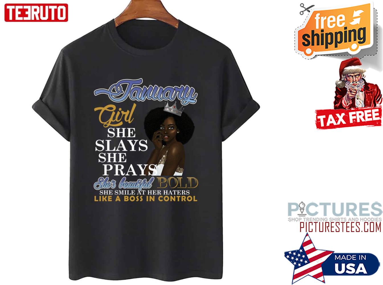 Birthday In January Girl Queen Shirt