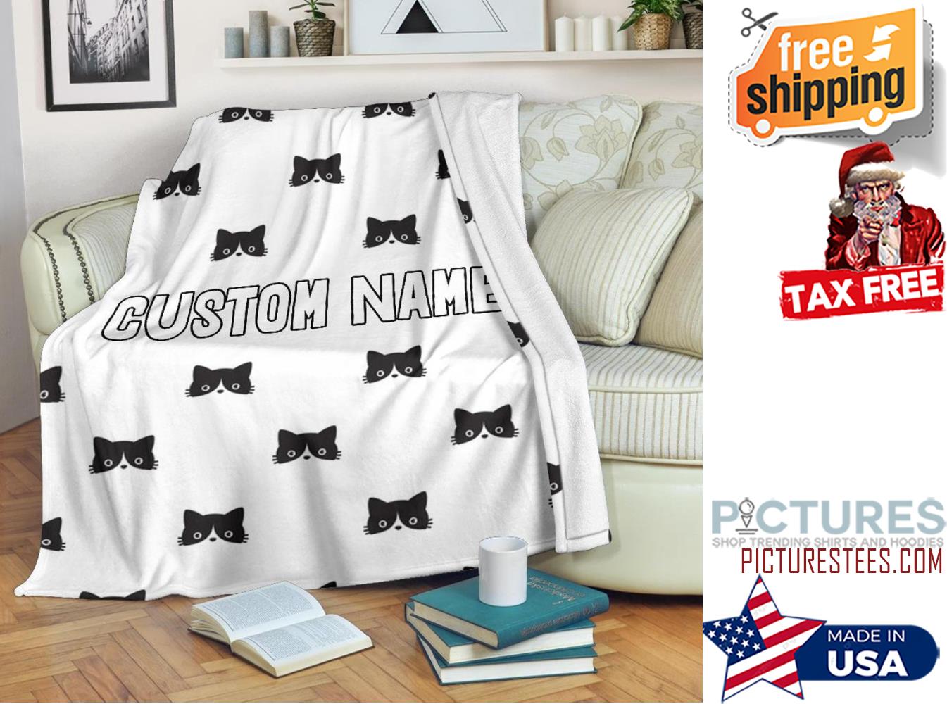 Black Cat Adult Blanket