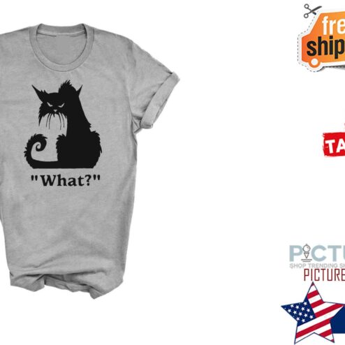 Black Cat Shirt Animal Lover Crazy Cat Lady,Grumpy,Kitty Shirt