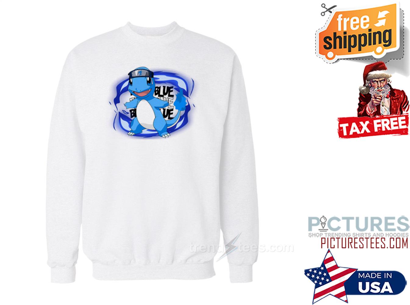 Blue Charmender Pokemon Sweatshirt
