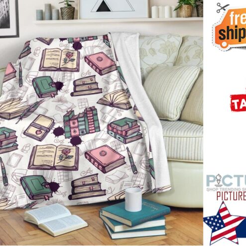 Books Reading Blanket Reading Throw Blanket Reading Fleece Blanket