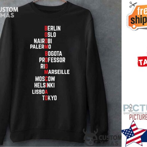 Boom Boom Ciao Money Heist Funny Acronim Sweater