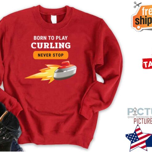 Born To Play Usa Curling Shirt
