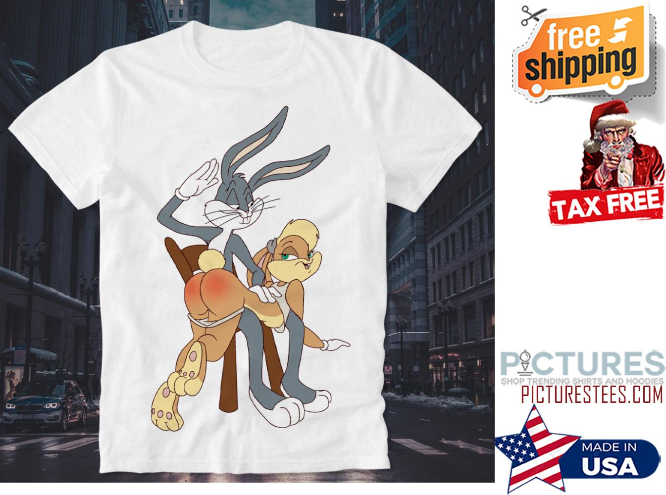 FREE shipping Bugs Bunny Spanks Lola Fun Funny Joke Cult Dope Swag