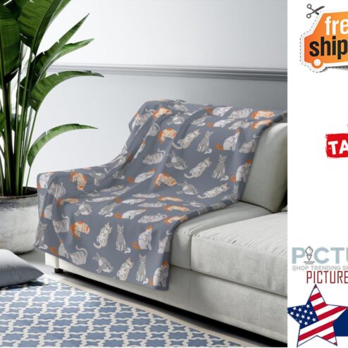 Cat Blanket Fleece Blanket Cat Lover Blanket